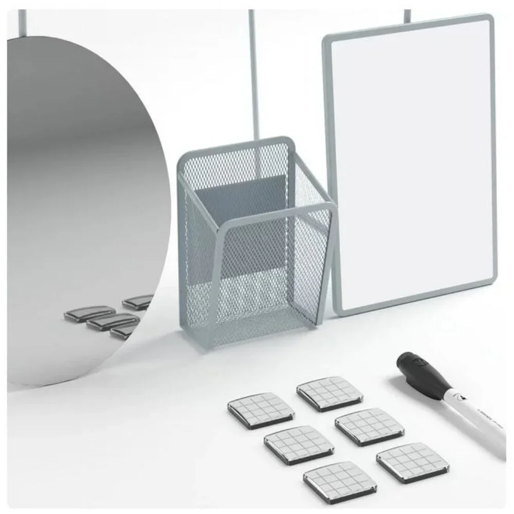 NEW School Locker Organizer Shelf Whiteboard Storage Cup Dry Erase Mirror
